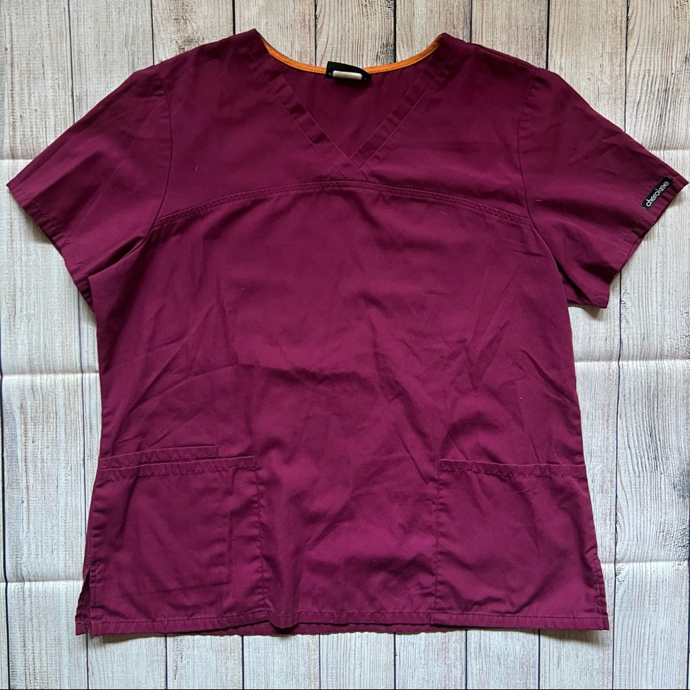 ▪️Wine Cherokee Scrub Top▪️